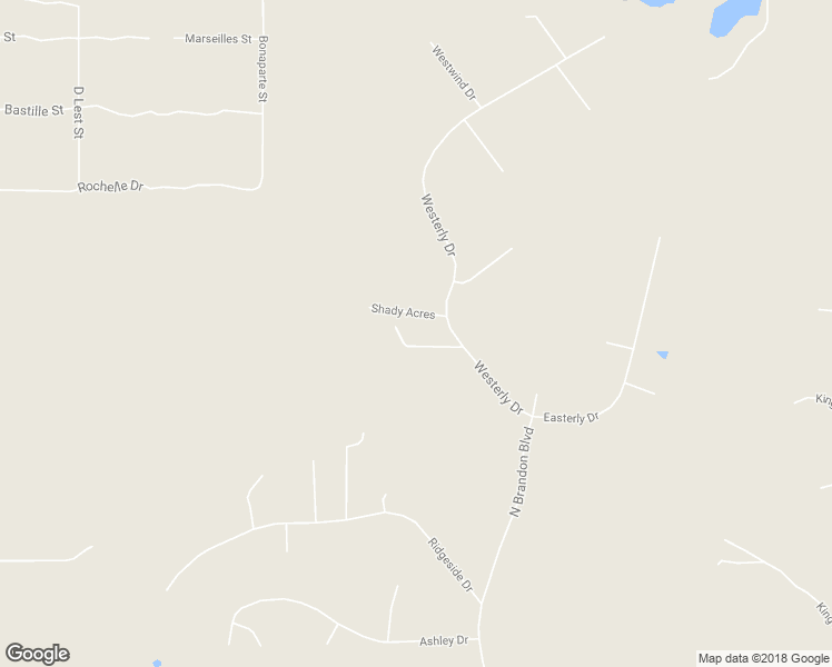 map of restaurants, bars, coffee shops, grocery stores, and more near 739 Westerly Drive in Brandon