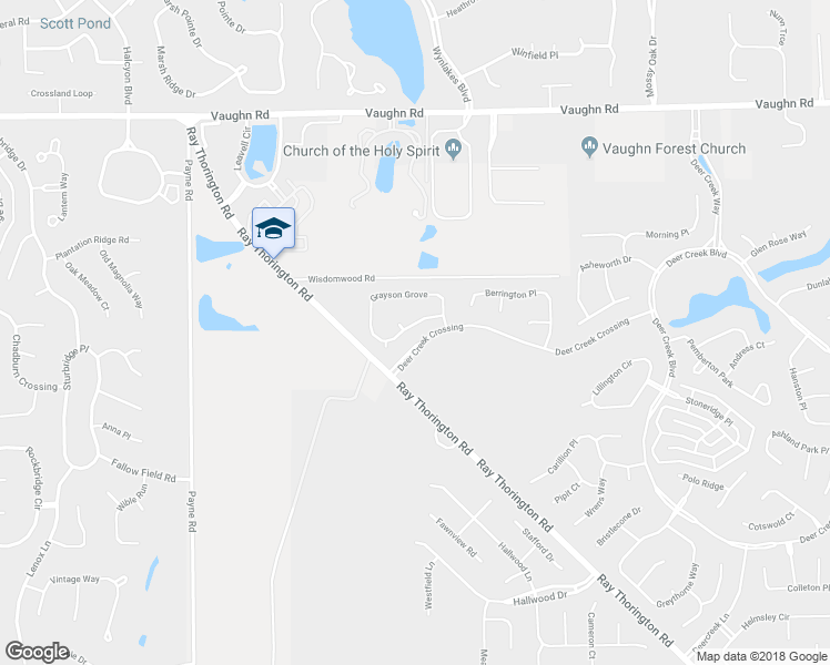 map of restaurants, bars, coffee shops, grocery stores, and more near 8125 Grayson Grove in Montgomery