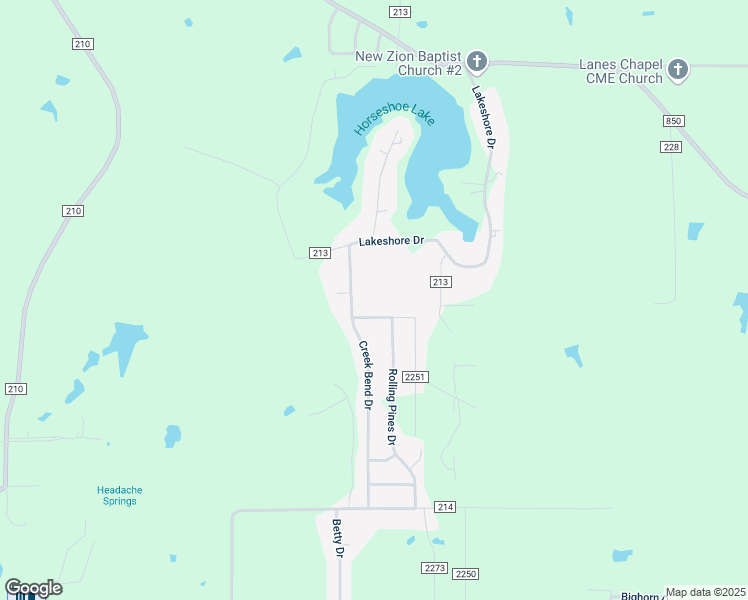 map of restaurants, bars, coffee shops, grocery stores, and more near 10123 Lakeshore Drive in Tyler