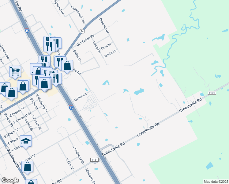 map of restaurants, bars, coffee shops, grocery stores, and more near 600 South Sonoma Trail in Ennis