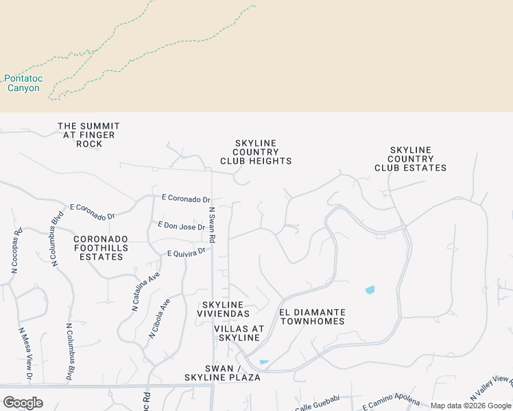 map of restaurants, bars, coffee shops, grocery stores, and more near 4821 East Winged Foot Drive in Tucson