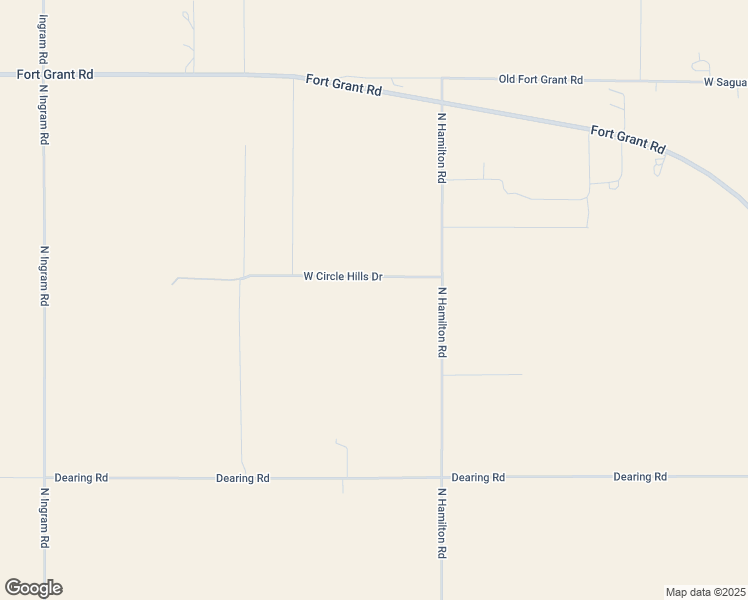 map of restaurants, bars, coffee shops, grocery stores, and more near 4107 West Circle Hills Drive in Willcox