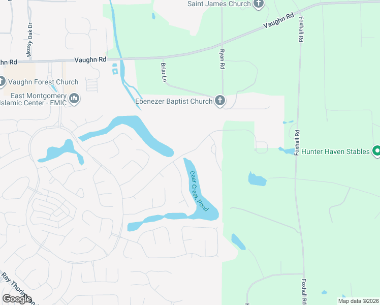 map of restaurants, bars, coffee shops, grocery stores, and more near 9024 Marston Way in Montgomery