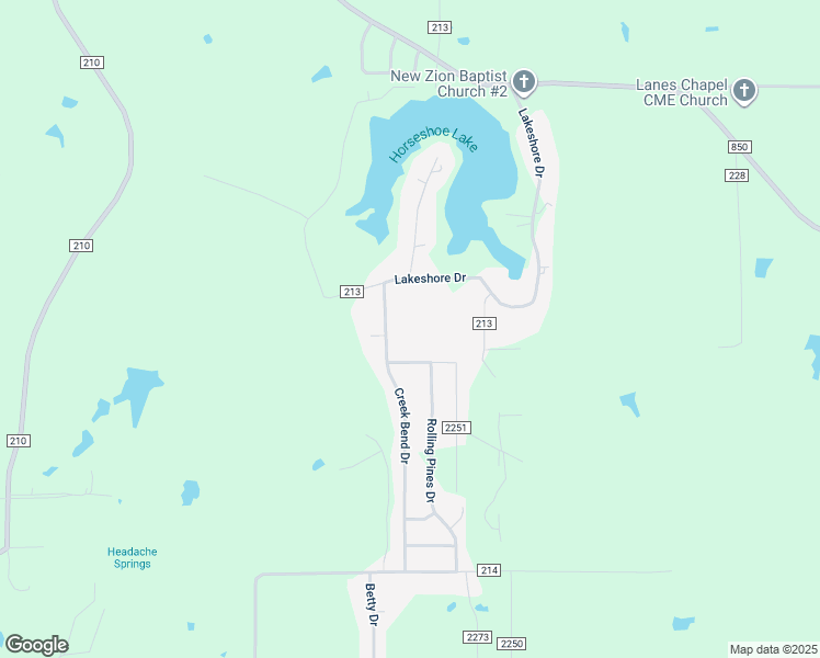 map of restaurants, bars, coffee shops, grocery stores, and more near 10123 Lakeshore Dr in Tyler