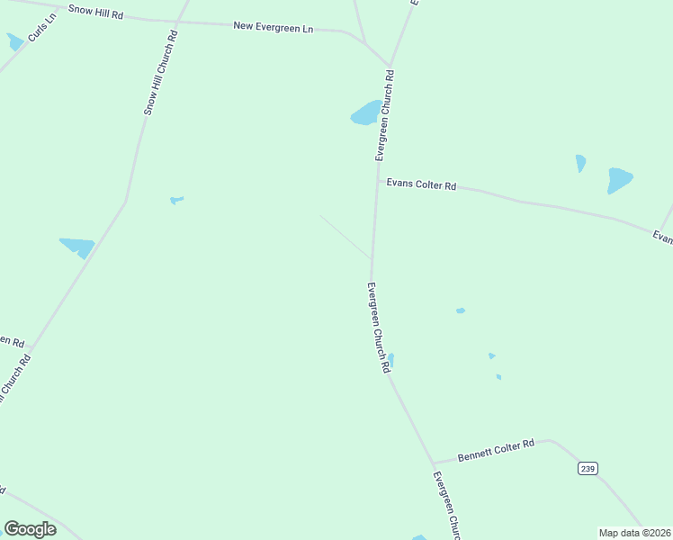 map of restaurants, bars, coffee shops, grocery stores, and more near 2601 Evergreen Church Road in Cadwell