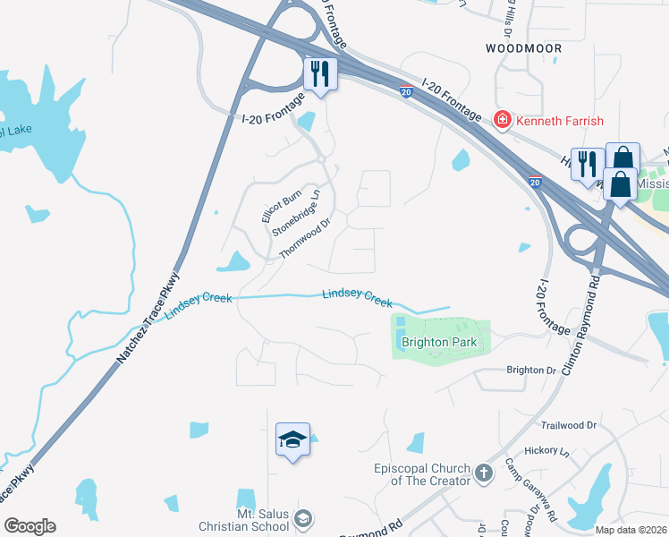 map of restaurants, bars, coffee shops, grocery stores, and more near 118 Salus Bend in Clinton