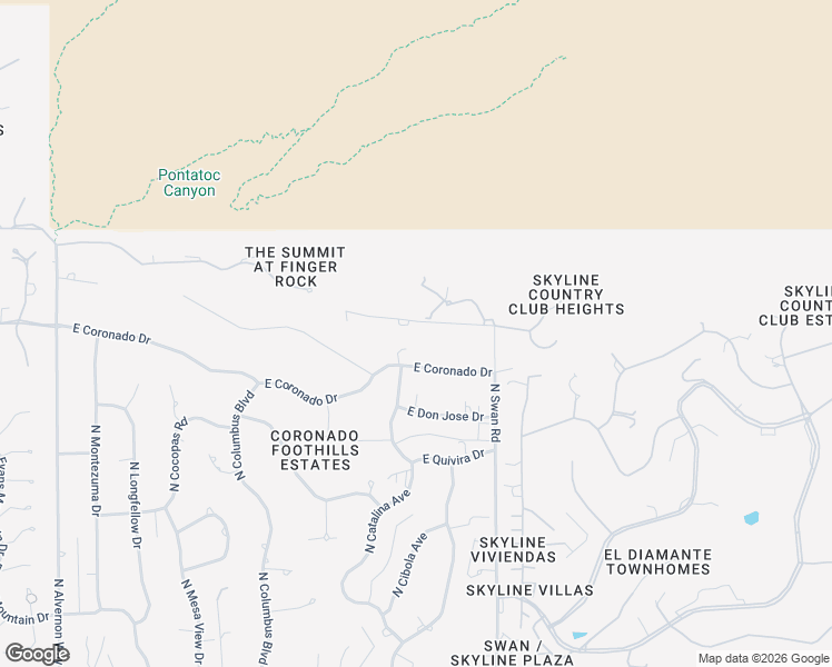 map of restaurants, bars, coffee shops, grocery stores, and more near 4520 East Ina Road in Tucson