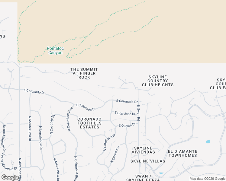 map of restaurants, bars, coffee shops, grocery stores, and more near 4520 East Ina Road in Tucson