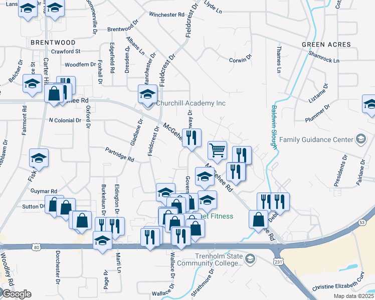 map of restaurants, bars, coffee shops, grocery stores, and more near in Montgomery