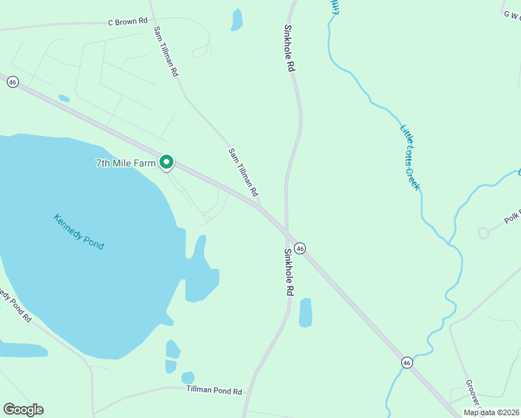 map of restaurants, bars, coffee shops, grocery stores, and more near Georgia 46 in Statesboro