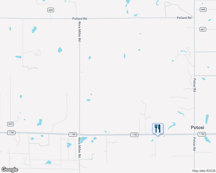map of restaurants, bars, coffee shops, grocery stores, and more near Nora Miller Road in Abilene
