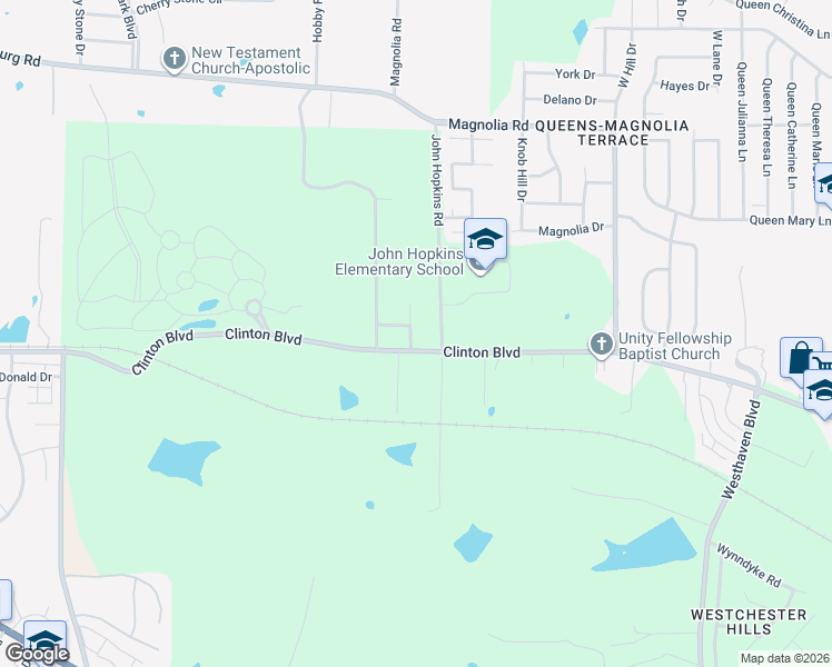 map of restaurants, bars, coffee shops, grocery stores, and more near 5820 Vanderbilt Avenue in Jackson