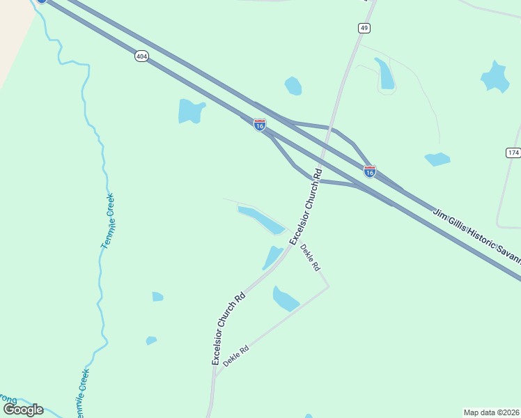 map of restaurants, bars, coffee shops, grocery stores, and more near 2476 Dekle Road in Metter