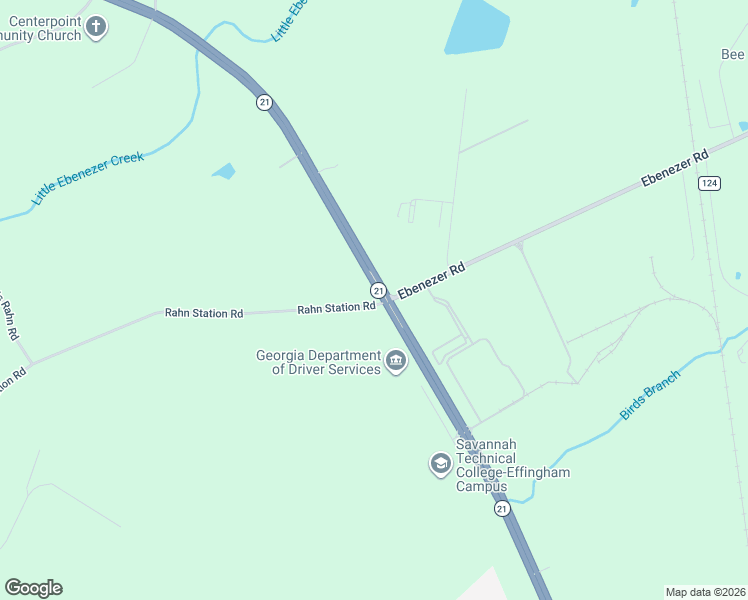 map of restaurants, bars, coffee shops, grocery stores, and more near 2792 Georgia 21 in Rincon