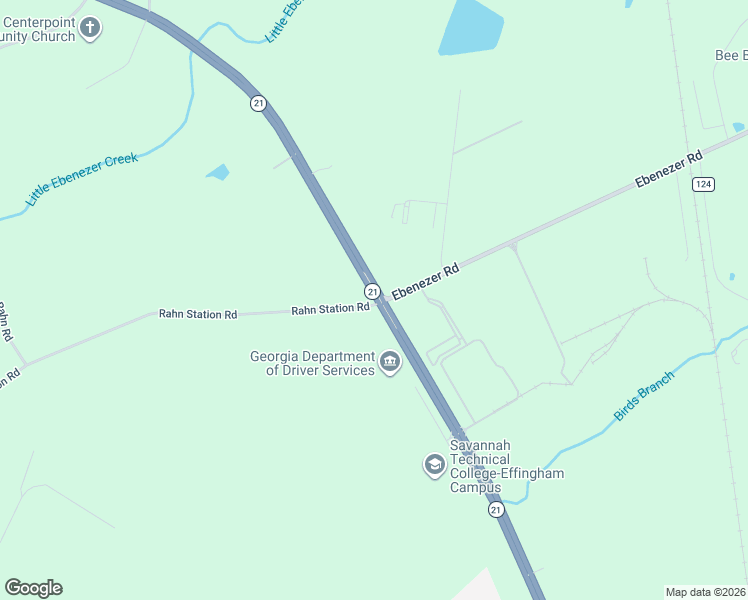 map of restaurants, bars, coffee shops, grocery stores, and more near 2792 Georgia 21 in Rincon