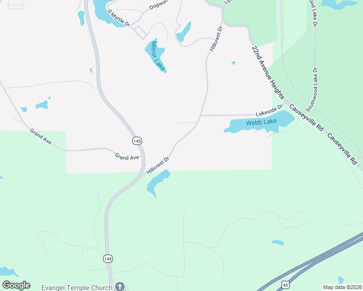 map of restaurants, bars, coffee shops, grocery stores, and more near 2423 Hillcrest Drive in Meridian