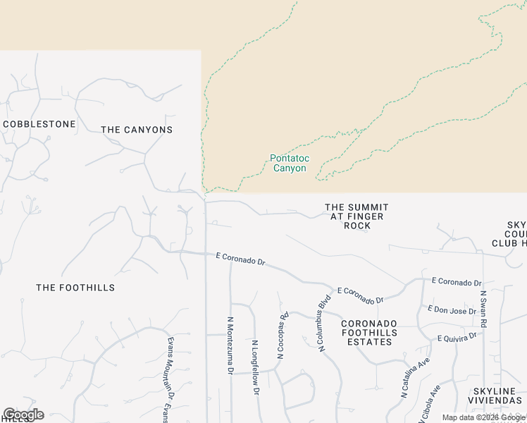 map of restaurants, bars, coffee shops, grocery stores, and more near 4033 East Playa De Coronado in Tucson