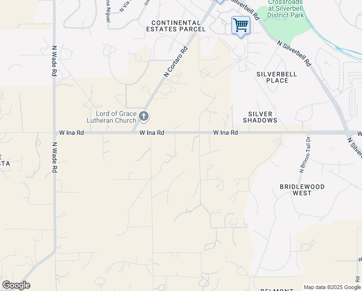 map of restaurants, bars, coffee shops, grocery stores, and more near 6473 West Ina Road in Tucson