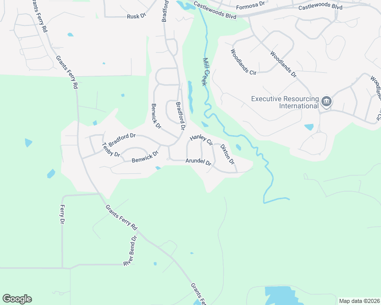 map of restaurants, bars, coffee shops, grocery stores, and more near 303 Hanley Circle in Brandon