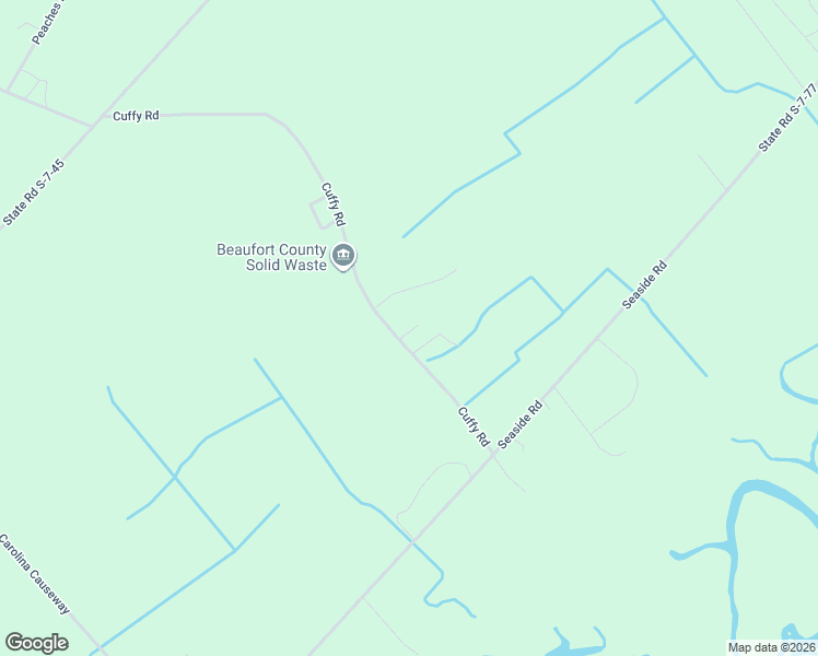 map of restaurants, bars, coffee shops, grocery stores, and more near 181 Cuffy Road in Saint Helena Island