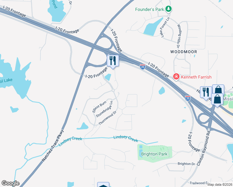 map of restaurants, bars, coffee shops, grocery stores, and more near 111 Primrose Land in Clinton