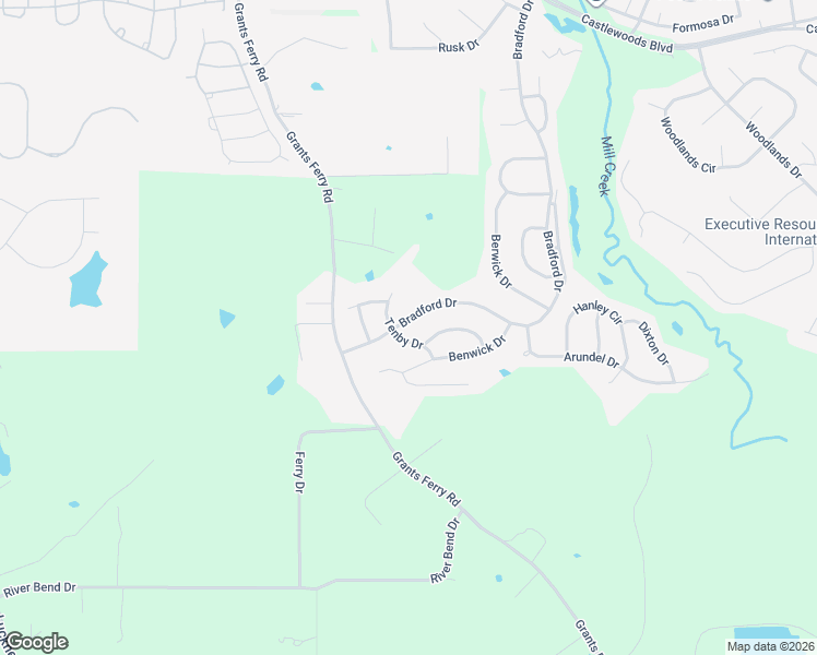 map of restaurants, bars, coffee shops, grocery stores, and more near 575 Bradford Drive in Brandon