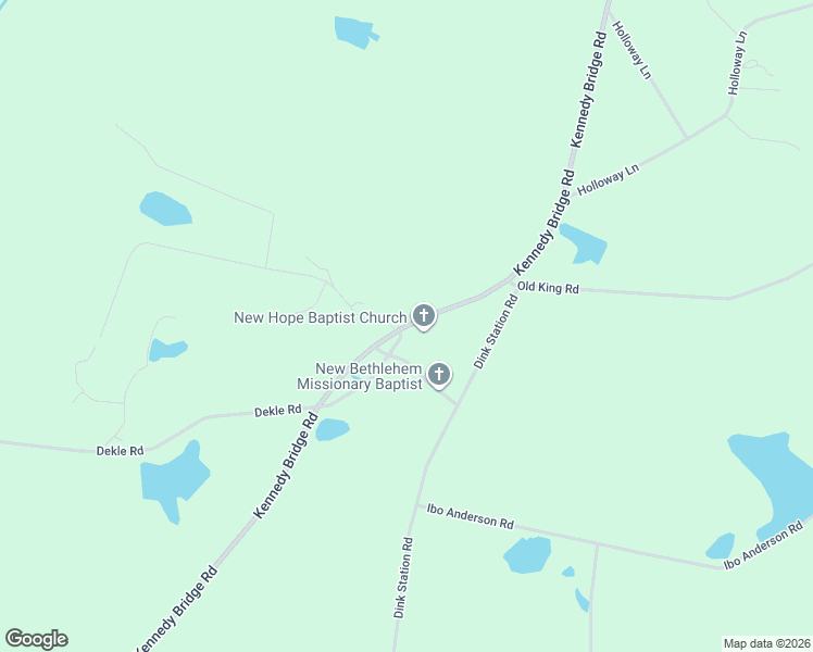 map of restaurants, bars, coffee shops, grocery stores, and more near 6610 Kennedy Bridge Road in Register