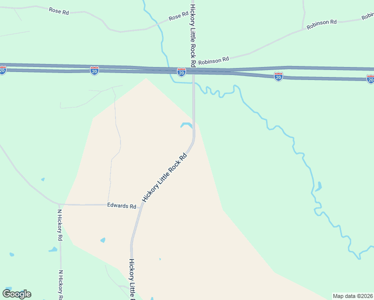 map of restaurants, bars, coffee shops, grocery stores, and more near 1458 Hickory Little Rock Road in Hickory