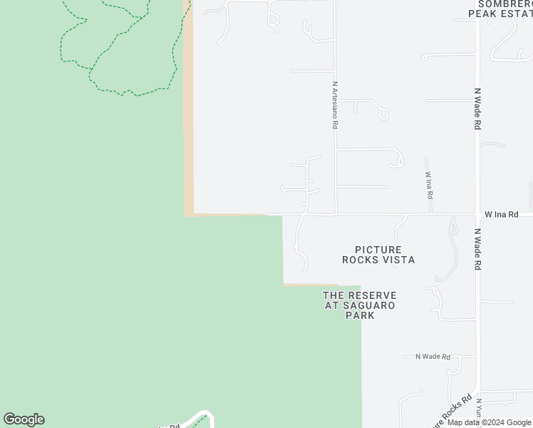 map of restaurants, bars, coffee shops, grocery stores, and more near 14107 West Ina Road in Tucson