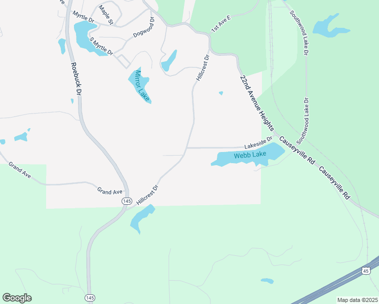 map of restaurants, bars, coffee shops, grocery stores, and more near 2281 Hillcrest Drive in Meridian