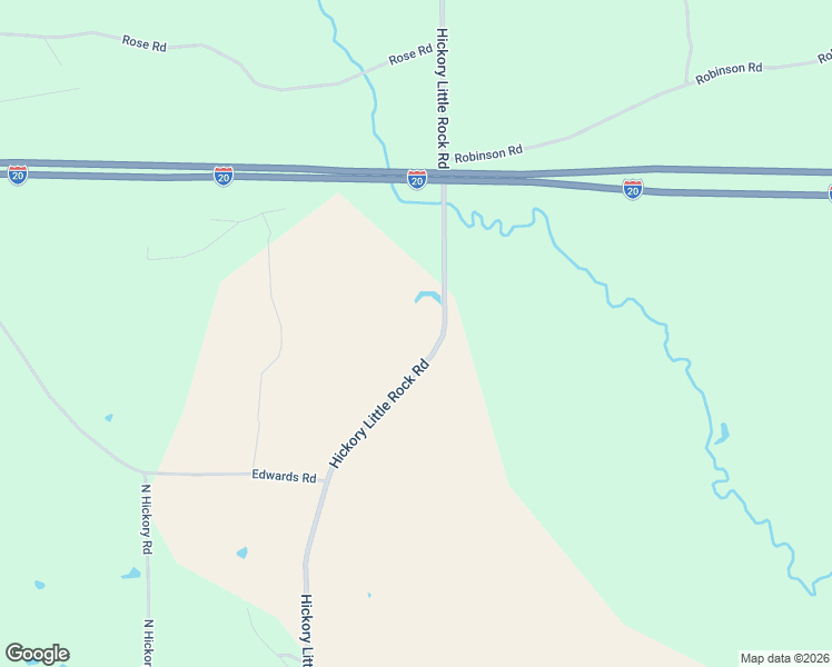 map of restaurants, bars, coffee shops, grocery stores, and more near 1458 Hickory Little Rock Road in Hickory