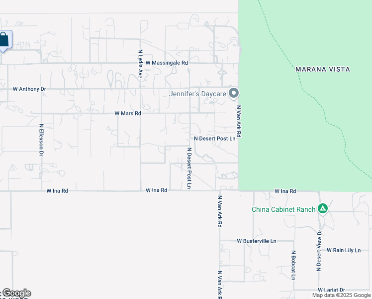 map of restaurants, bars, coffee shops, grocery stores, and more near 7270 North Roxy Road in Tucson