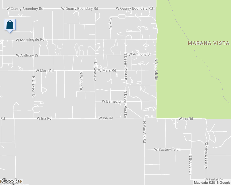 map of restaurants, bars, coffee shops, grocery stores, and more near 7270 North Roxy Road in Tucson