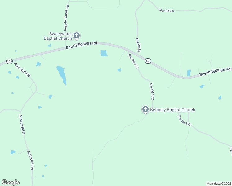 map of restaurants, bars, coffee shops, grocery stores, and more near 244 Par Road 172 in Quitman