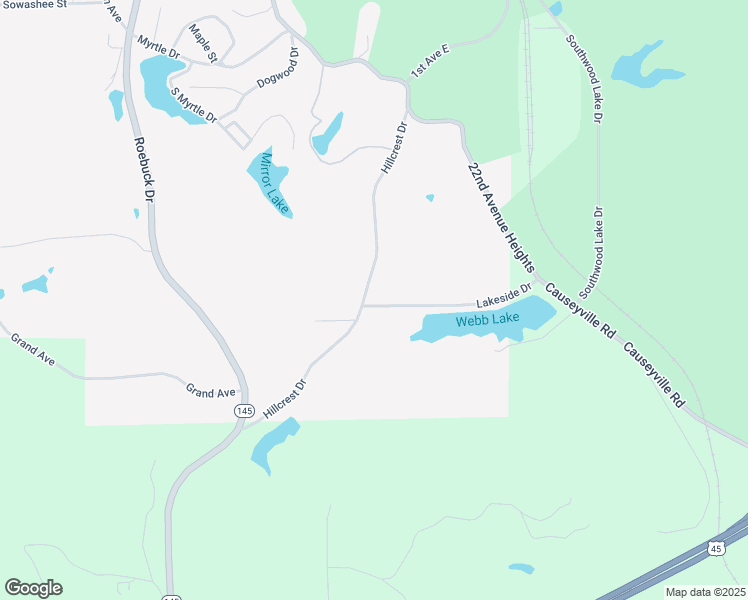 map of restaurants, bars, coffee shops, grocery stores, and more near 2281 Hillcrest Drive in Meridian