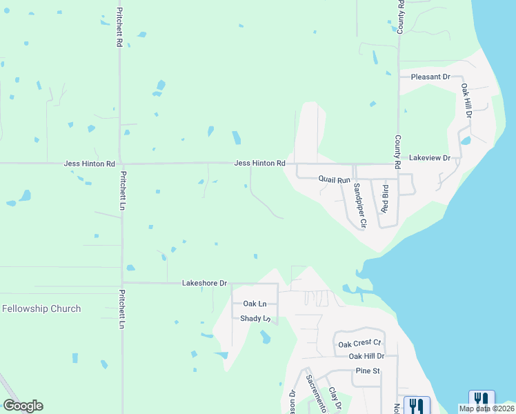 map of restaurants, bars, coffee shops, grocery stores, and more near 606 Quail Run in Kemp
