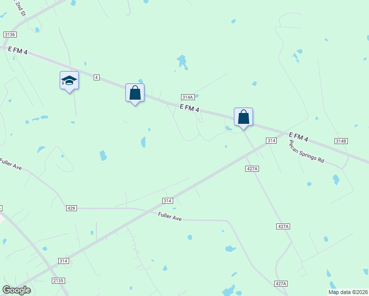 map of restaurants, bars, coffee shops, grocery stores, and more near 2601 County Road 314 in Cleburne