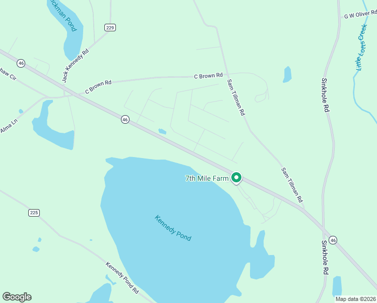 map of restaurants, bars, coffee shops, grocery stores, and more near 6815 Georgia 46 in Statesboro