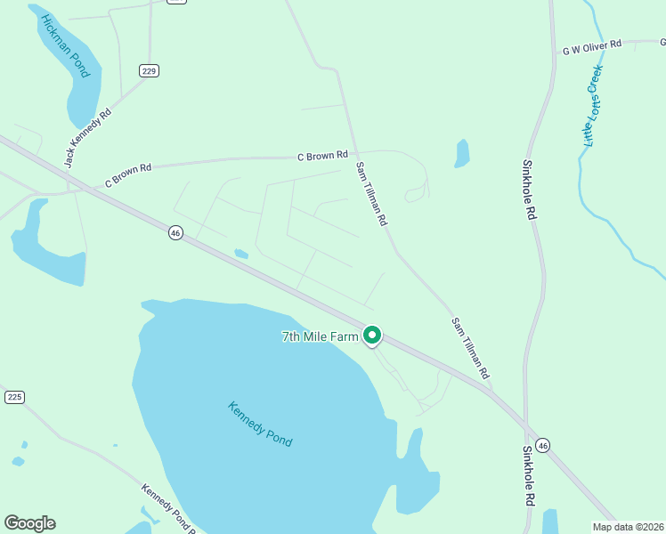 map of restaurants, bars, coffee shops, grocery stores, and more near 6843 Georgia 46 in Statesboro