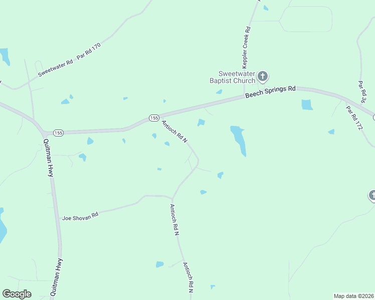 map of restaurants, bars, coffee shops, grocery stores, and more near 1330-1478 Antioch Road North in Quitman