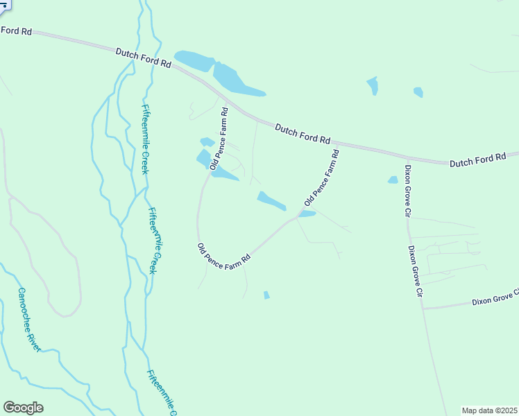 map of restaurants, bars, coffee shops, grocery stores, and more near 5900 Dutch Ford Road in Metter