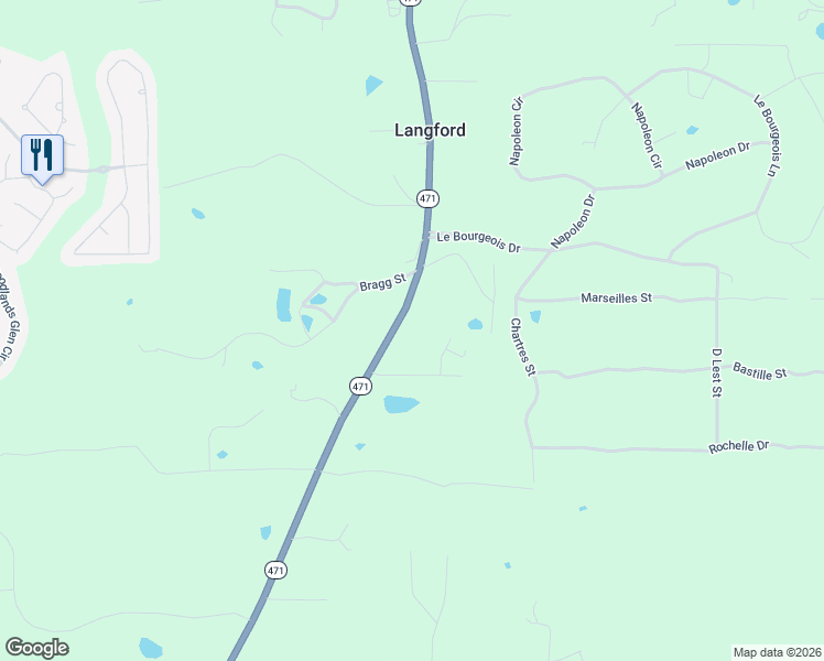 map of restaurants, bars, coffee shops, grocery stores, and more near 1538-1568 Highway 471 in Brandon