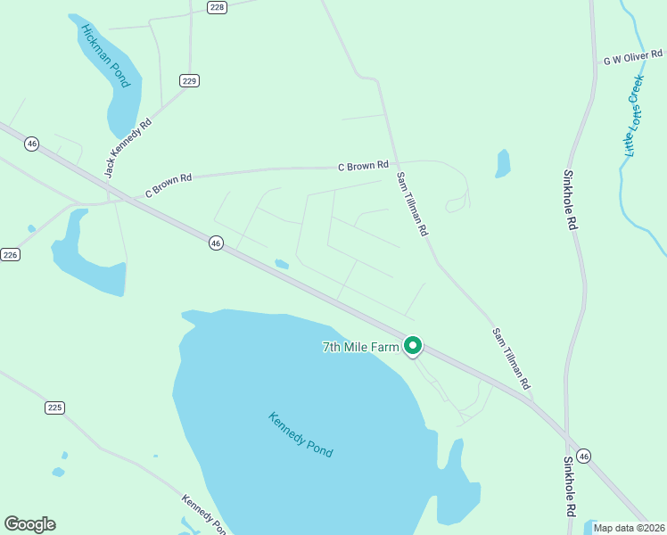 map of restaurants, bars, coffee shops, grocery stores, and more near 6815 Georgia 46 in Statesboro