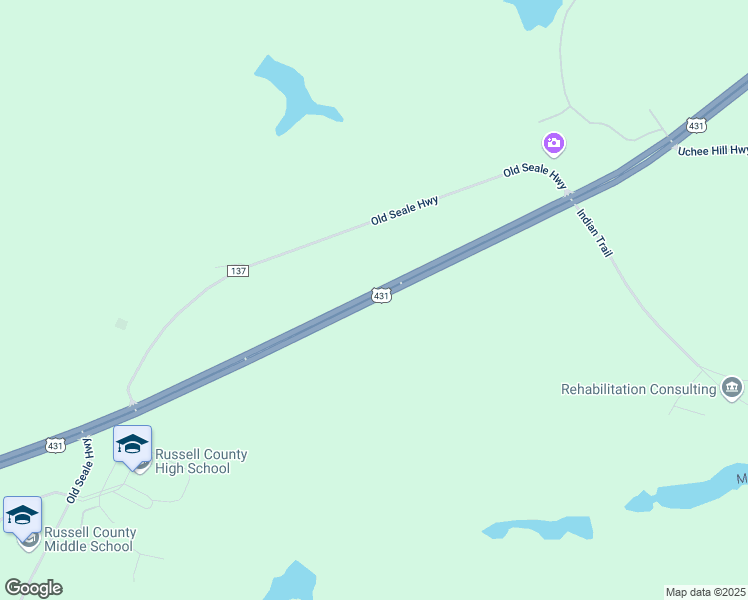 map of restaurants, bars, coffee shops, grocery stores, and more near U.S. 431 in Seale