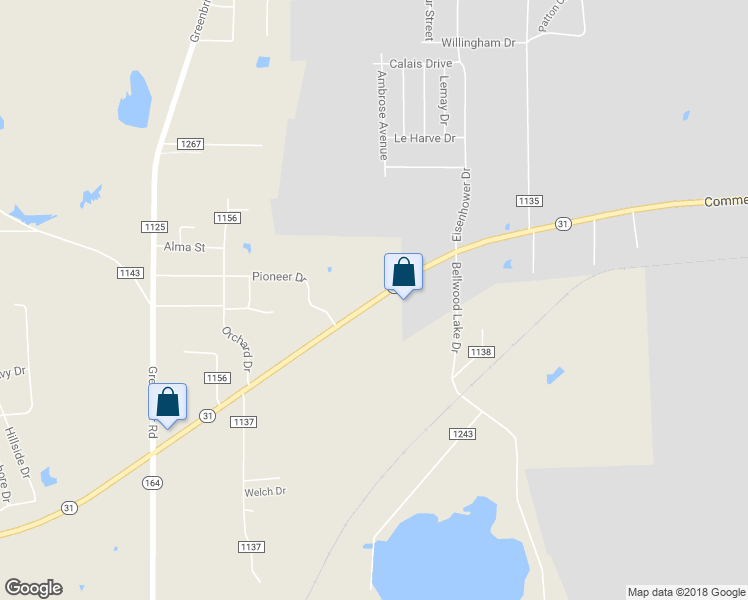 map of restaurants, bars, coffee shops, grocery stores, and more near 10220 Texas 31 in Tyler