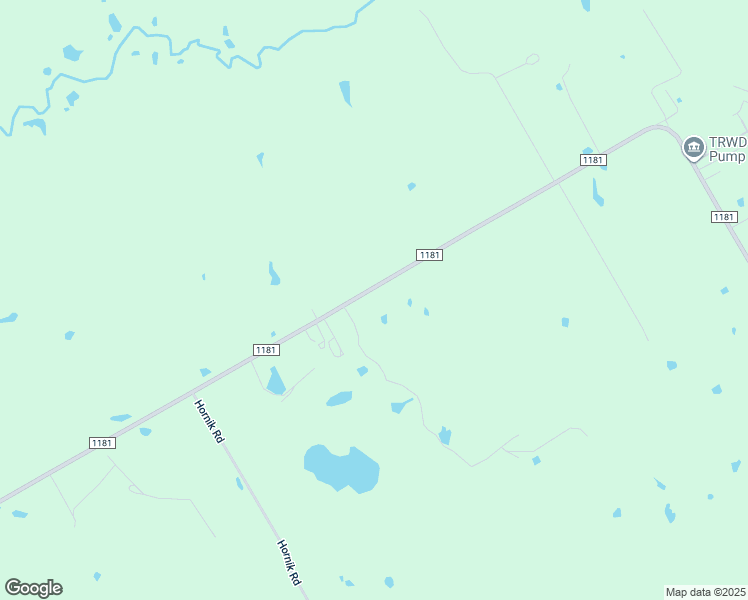 map of restaurants, bars, coffee shops, grocery stores, and more near 2855 Farm to Market Road 1181 in Ennis