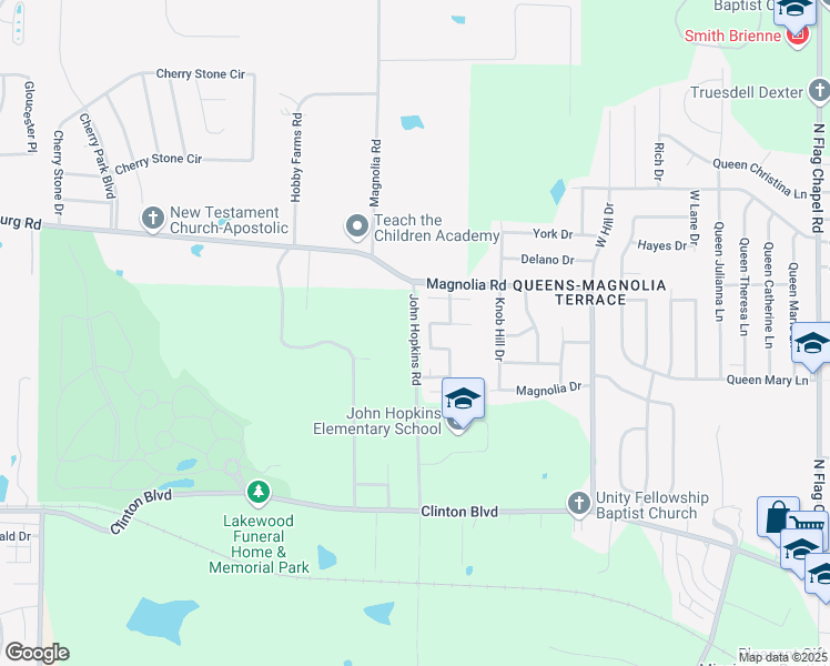 map of restaurants, bars, coffee shops, grocery stores, and more near 170 John Hopkins Road in Jackson