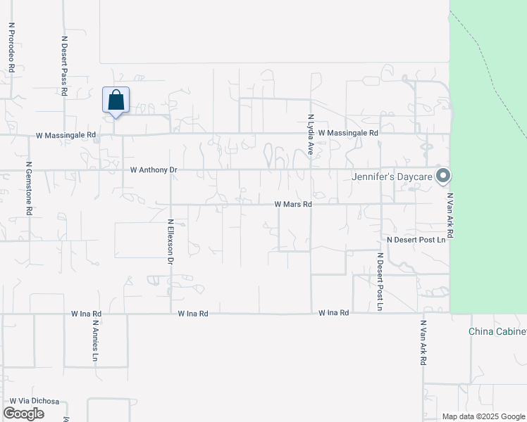 map of restaurants, bars, coffee shops, grocery stores, and more near 7397 North Walter Drive in Tucson