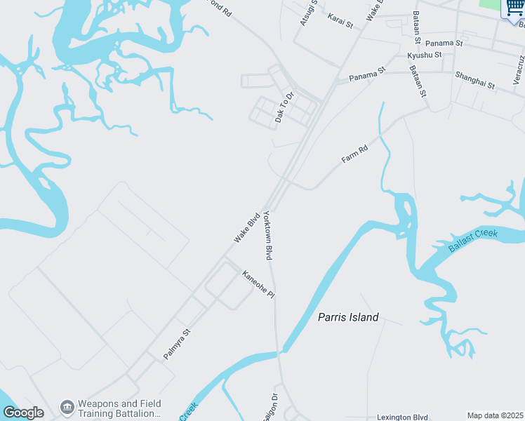 map of restaurants, bars, coffee shops, grocery stores, and more near Wake Boulevard in Port Royal