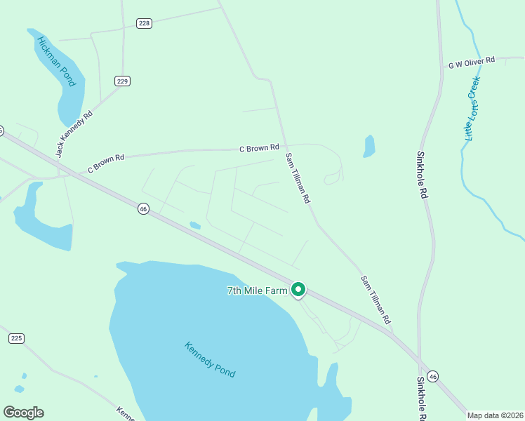 map of restaurants, bars, coffee shops, grocery stores, and more near 752 Sam Tillman Road in Statesboro